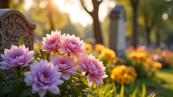 Les solutions de fleurs artificielles pour cimetière résistantes aux intempéries