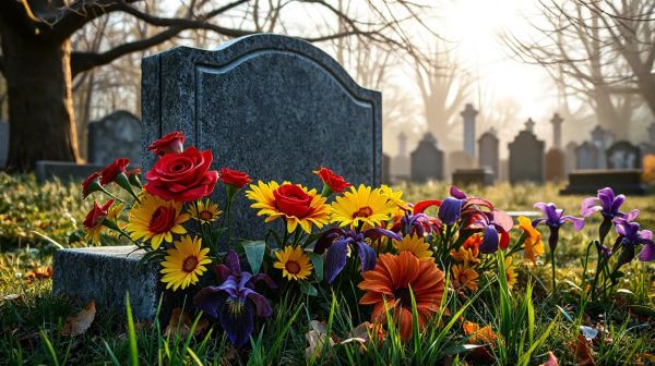 Top fleurs artificielles pour cimetière adaptées aux intempéries